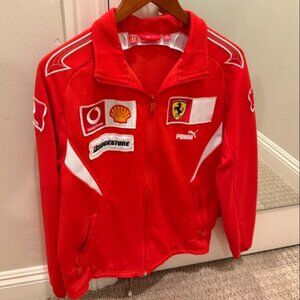 Puma x Ferrari Men's Zip-Up Jacket | Scuderia Ferrari